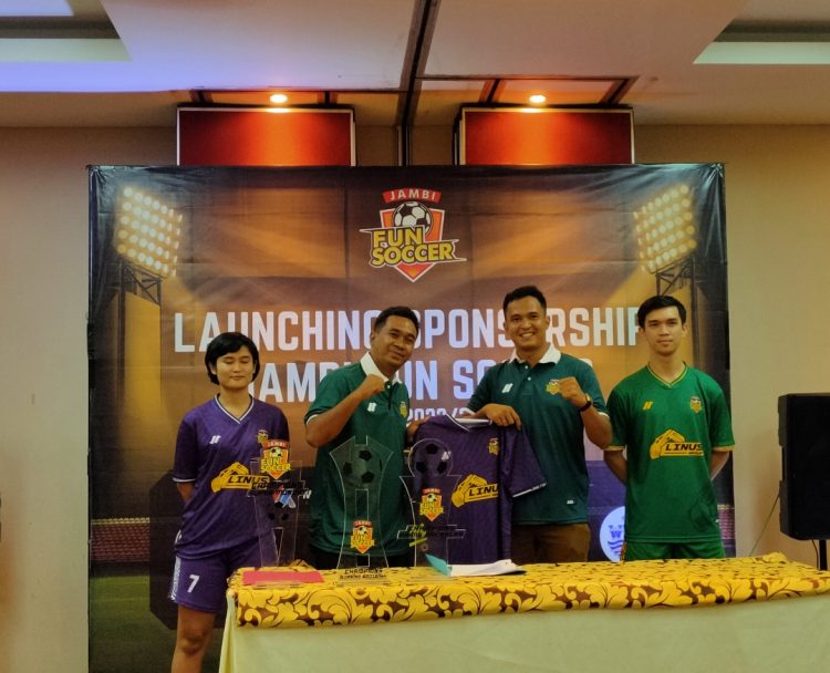 Perwakilan Linus Grup saat Launching Sponsorship bersama JFS Musim 2022-2023